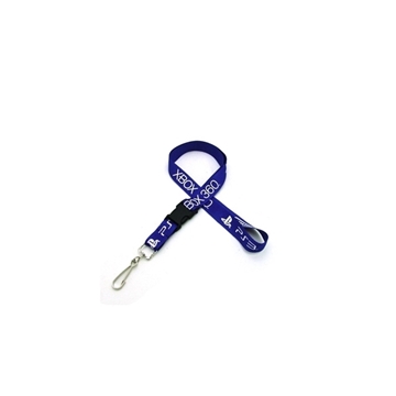 3/4" Silkscreened Flat Lanyard w/Detachable Buckle