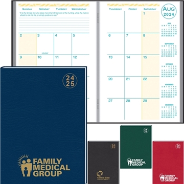 Academic Desk Monthly Planner w / Morocco Cover 2023-2024