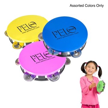 Promotional Assorted Colors Plastic Tambourine 2.84