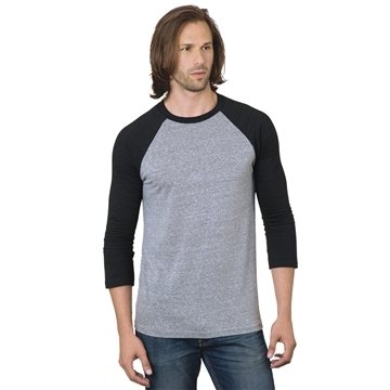 Bayside Unisex 4.2 oz, Triblend 3/4- Sleeve Raglan T - Shirt