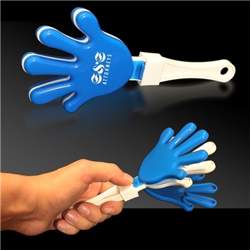 Blue / White Plastic Hand Clapper