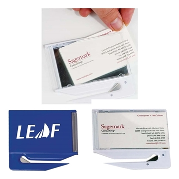 Business Card Letter Opener With Mirror