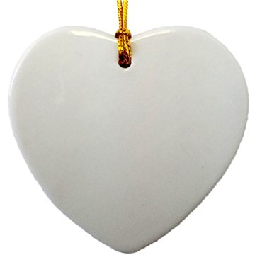 Heart Shaped Ceramic Ornaments
