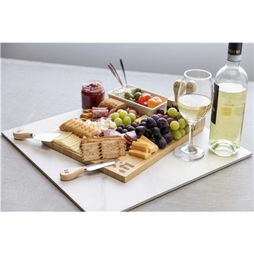 Charcuterie Board with Bowl, Utensils, and Forks