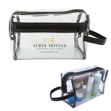 Promotional Large Zip Storage Pouch Bag w/ Plastic Hook $1.84