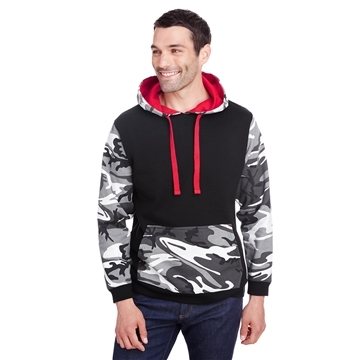 Code Five Mens Fashion Camo Hooded Sweatshirt
