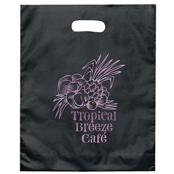 16x12 Purple Tote Gift Bags Frosted Paper Shopping Bag With Handle