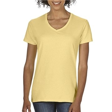 Comfort Colors Ladies Midweight V - Neck T - Shirt