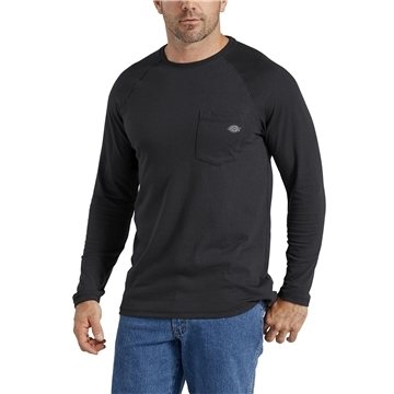 Dickies Mens Temp - iQ Performance Cooling Long Sleeve Pocket T - Shirt