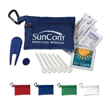 Promotional Full Color Mega Golf Kit in Zippered Bag $5.69