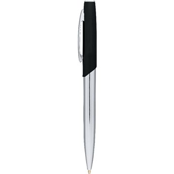Shiny Chrome Barrel Ballpoint Pen