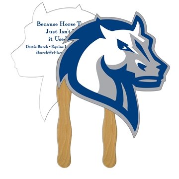 Horse Fast Hand Fan (2 Sides) - Paper Products