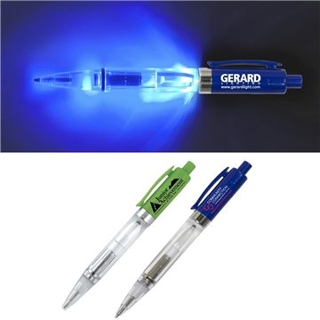 Promotional Light Up Pen With Blue Color LED Light $1.34