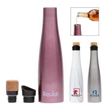 Liquid Fusion(R) 25 oz Vacuum Insulated Steel Wine Carafe / Bottle
