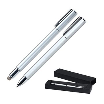 Magneto Ballpoint Pen / Stylus - Silver