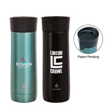 Manna (TM) Thermo 40 Oz Vacuum Insulated Flask with your logo