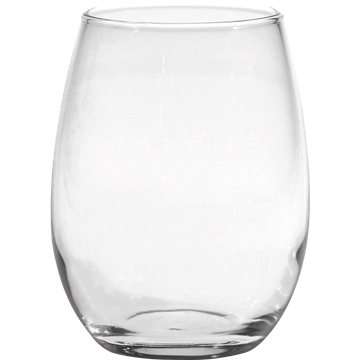 Moderne Glass Co - Deep Etched 15 oz Stemless White Wine Glass