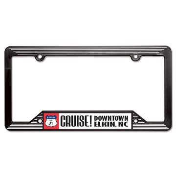 Molded License Plate Frame - Black - 6 1/4 x 12 1/4