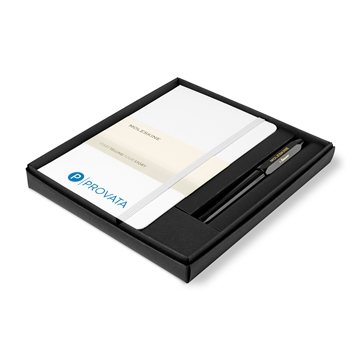 Moleskine(R) Medium Notebook and Kaweco Pen Gift Set - White