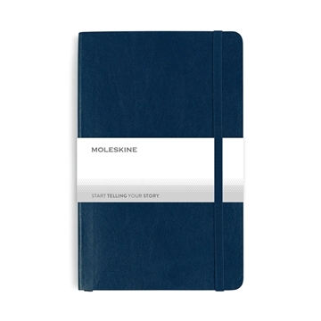 Moleskine(R) Soft Cover Ruled Large Notebook - Sapphire Blue