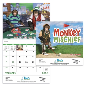 Monkey Mischief - Spiral - Good Value Calendars(R)