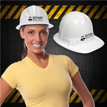 Novelty White Plastic Construction Hard Hat