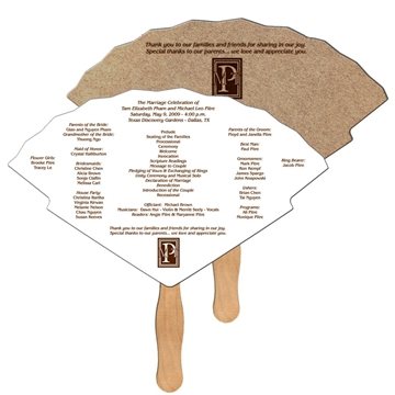 Oriental Recycled Hand Fans - Paper Products
