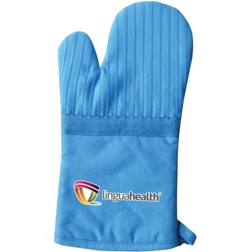 Oven Mitt with Silicone Stripes