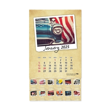 Peel - N - Stick(R) Classic Cars Calendar Pad