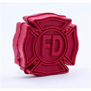 Pencil Top Stock Eraser - Fire Department Symbol