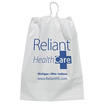 Custom plastic drawstring online bags