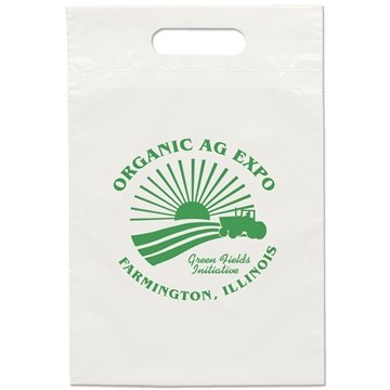 Plastic Eco Die Cut Handle Bag 9.5" X 14"
