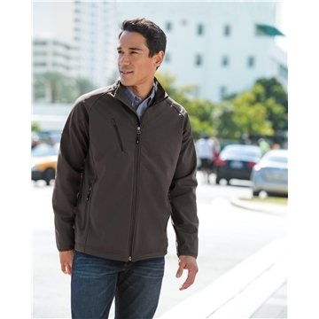 Port authority textured top soft shell jacket