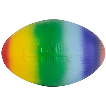 Rainbow Football Squeezies Stress Reliever