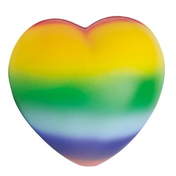 Rainbow Sweet Heart Squeezies Stress Ball