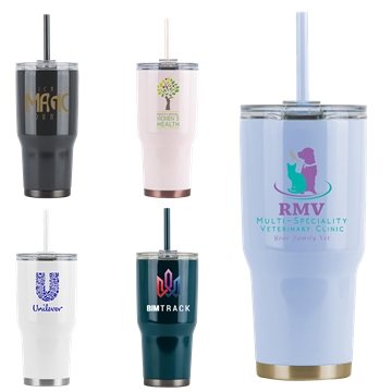 Reduce 34oz Cold1 Insulated Stainless Steel Straw Tumbler - Cotton