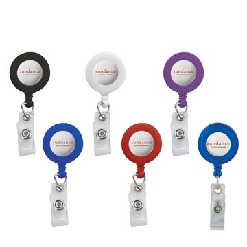 Sample - Promotional Retractable Badge Reel with Belt Clip