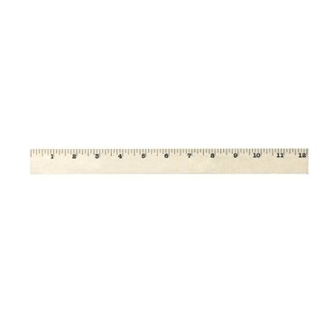 School BusSafety U Color Rulers - Natural wood finish