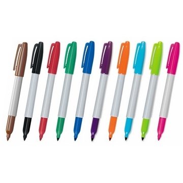 Bic Color Collection Marking Markers, Permanent, Ultra Fine, Happy Colors - 5 markers