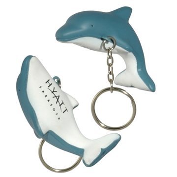 Squishy Dolphin Key Chain - Stress Relievers