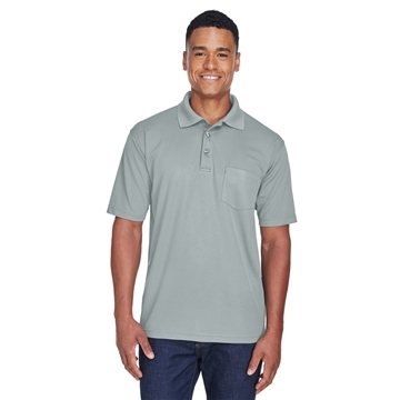 UltraClub Adult Cool Dry Mesh PiquPolo with Pocket