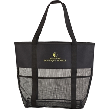 Utility Beach Tote with Open Main Compartment