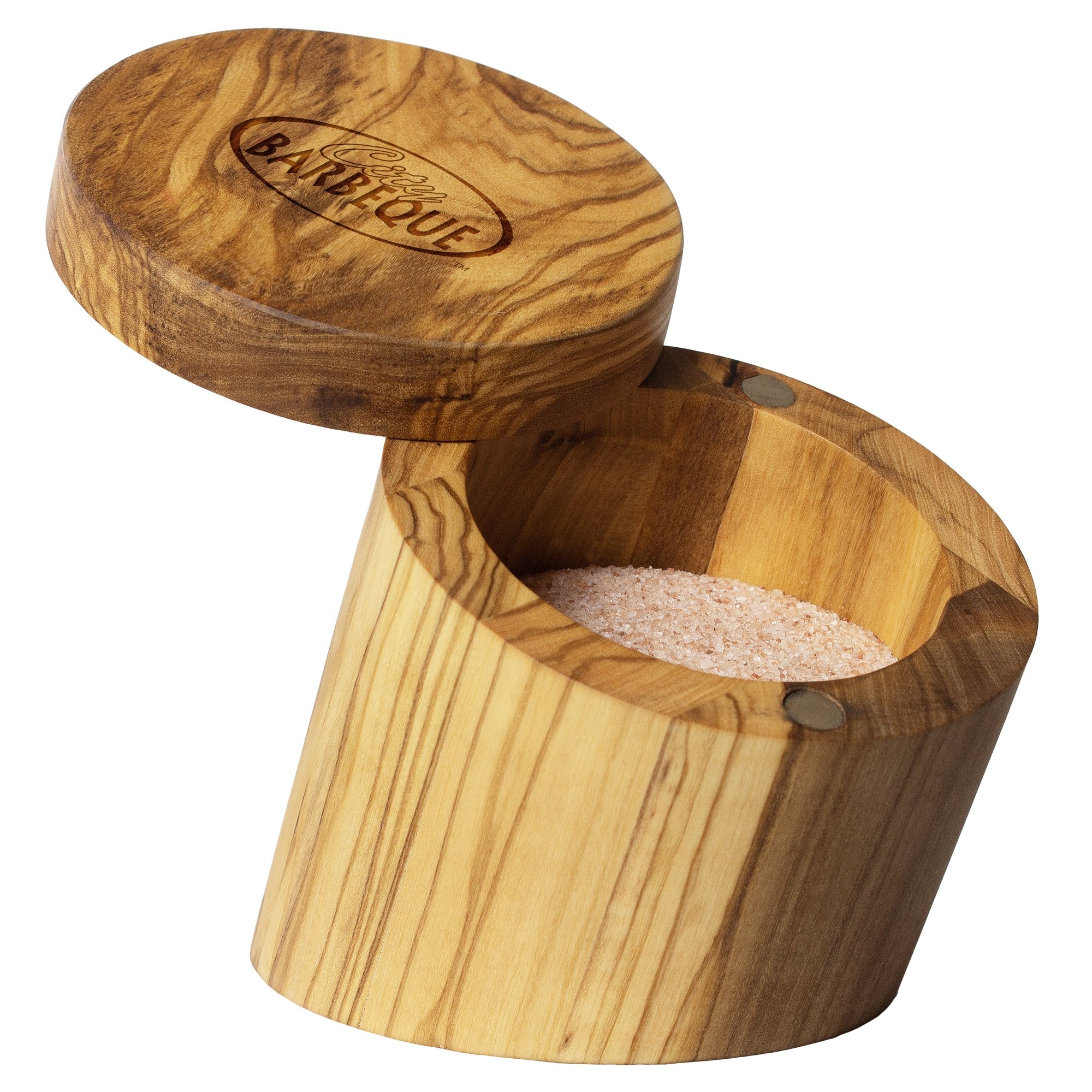 Rock & Branch Olive Wood Salt Box